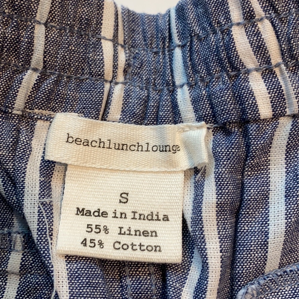 BeachLunchLounge Small Stripe Margot Pull On Crop Pants D21 - Picture 6 of 11